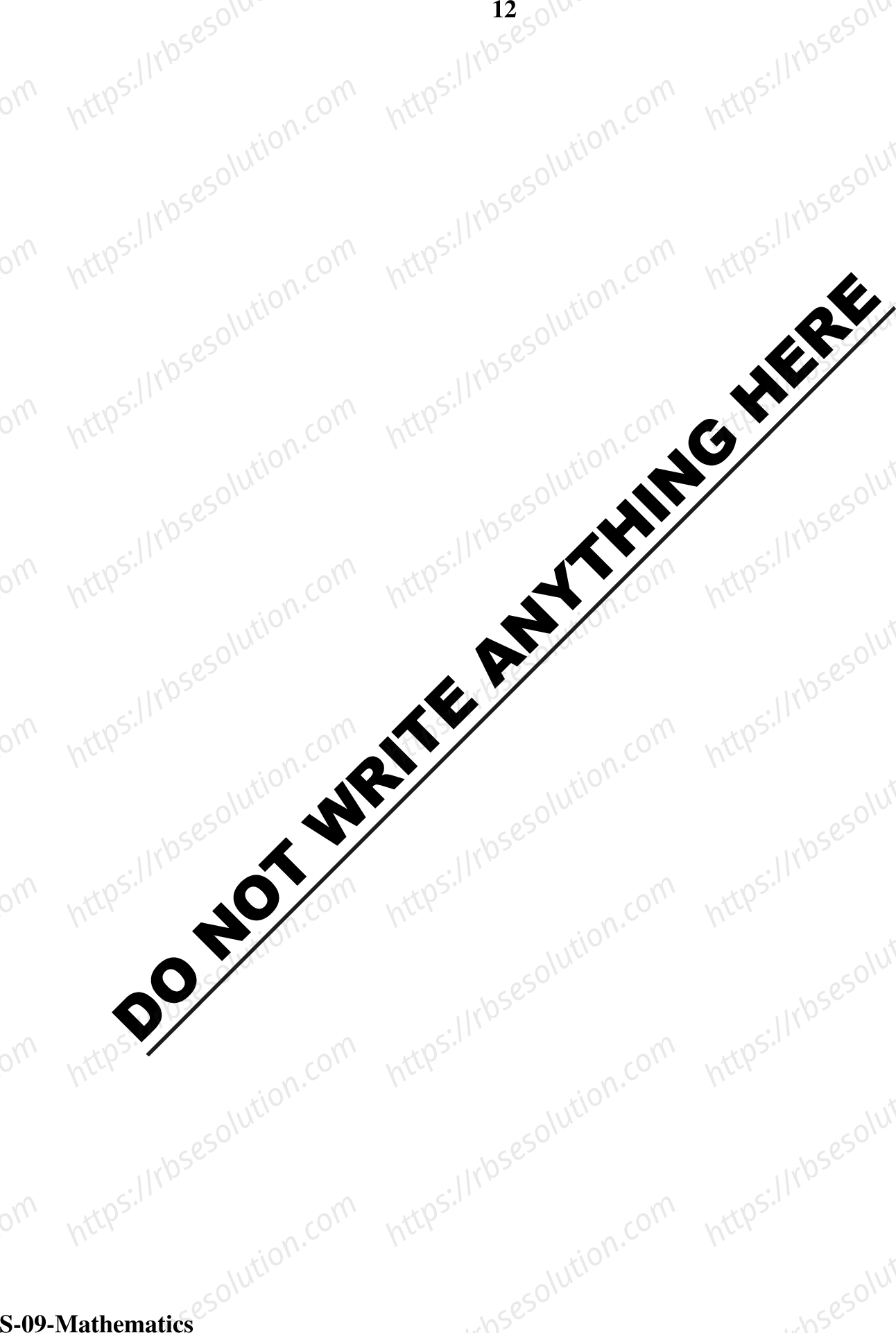 RBSE Class 10th 2020 Mathematics Model Papers Sample Papers 11