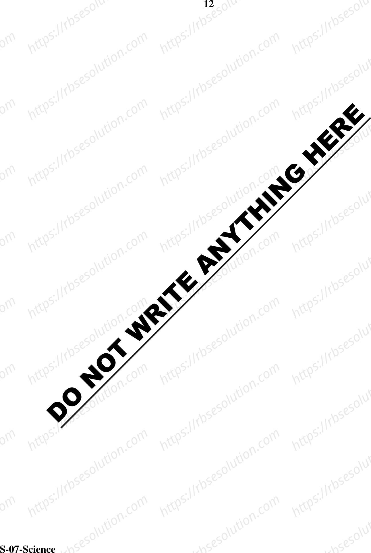 RBSE Class 10th 2020 Science Model Papers Sample Papers 11